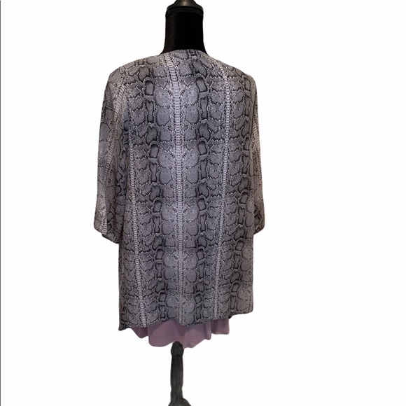 Yahada Kimono grey snake skin print NWT - Picture 4 of 4